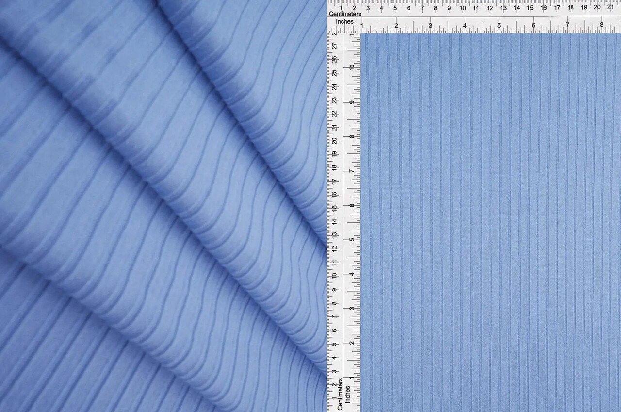 8×3 Yummy Rib Solid Knit Fabric Soft Ribbed Texture, 87% Polyester 13% Spandex, 58/60″ Width